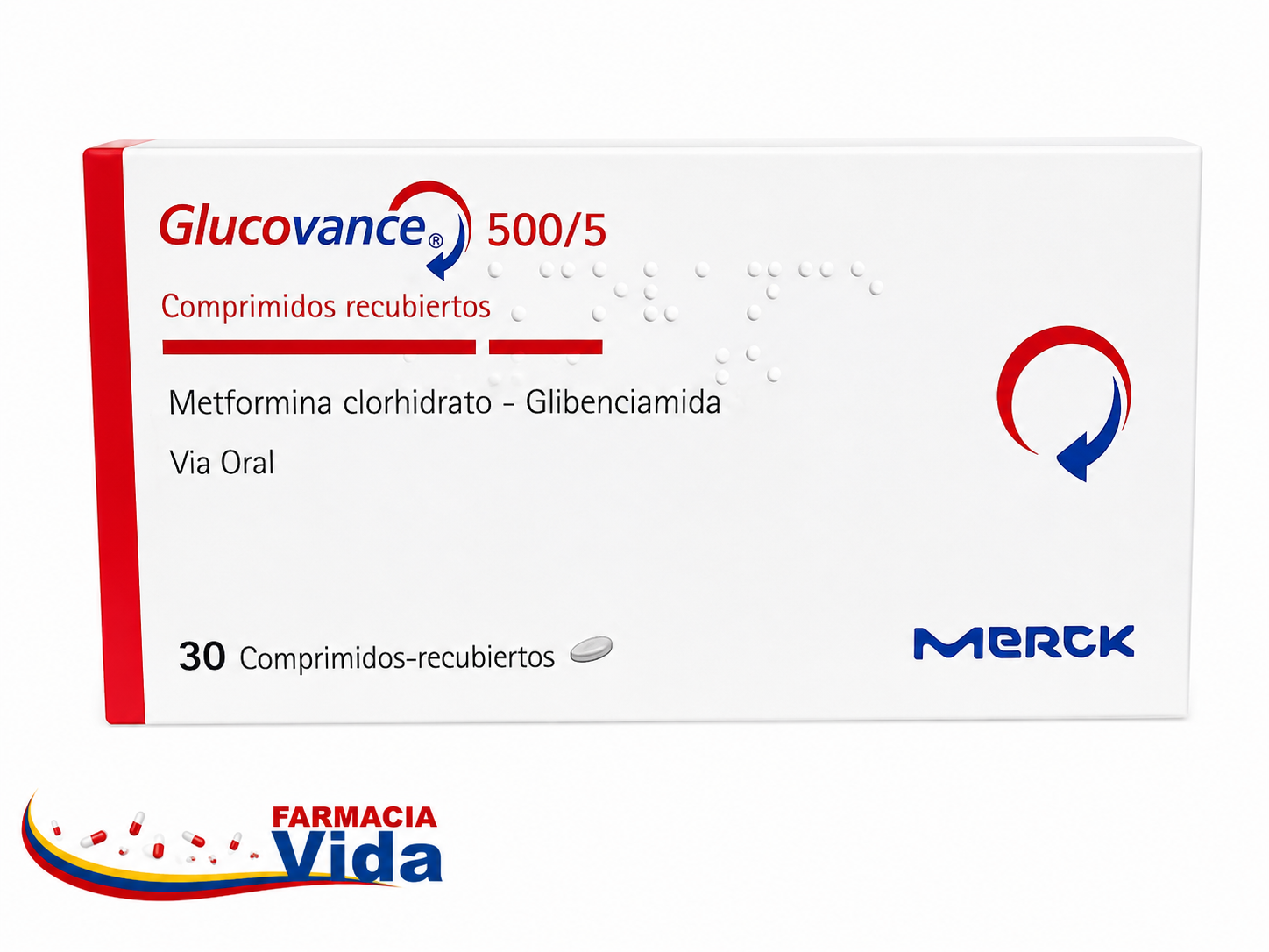 GLUCOVANCE 500/5 X 30 COMP.GLIBENCLAMIDA + METFORM