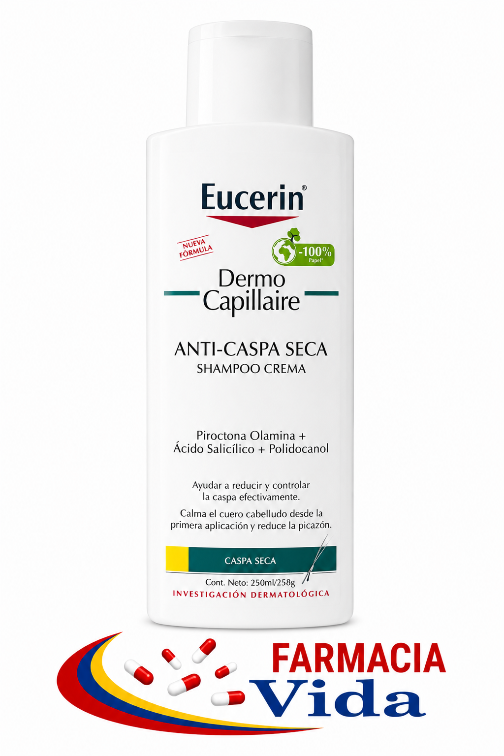 EUCERIN CAPILLAR SH.CR A/C250