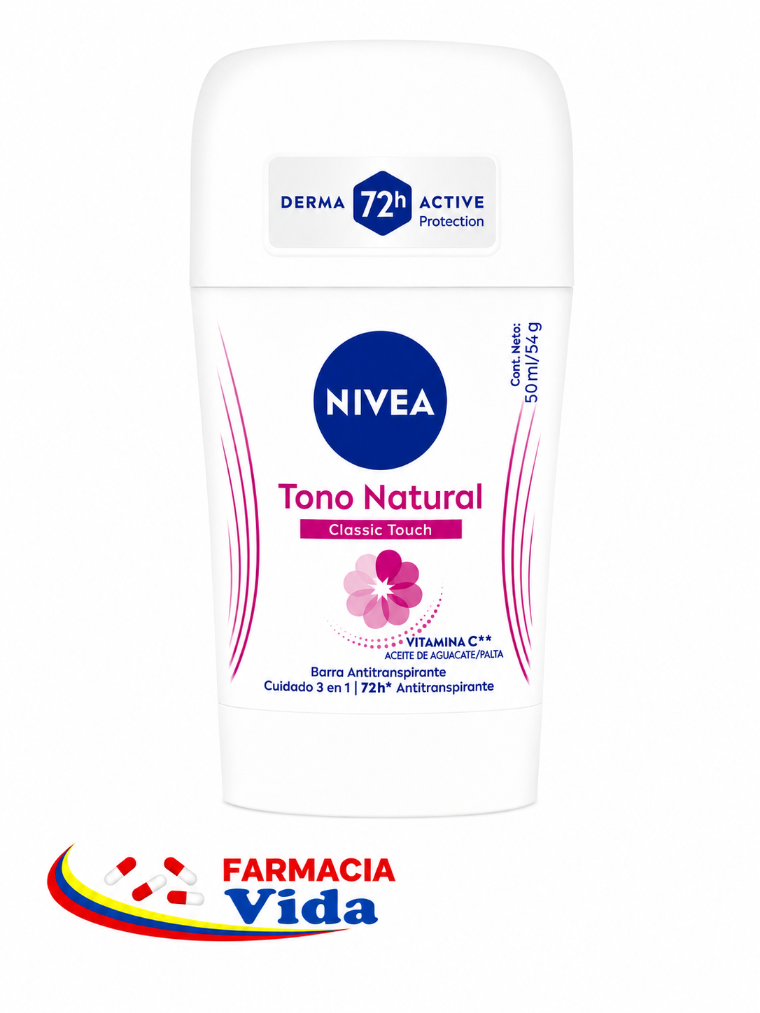 NIVEA BARRA TONO NATURAL CLASIC TOUCH 54G.