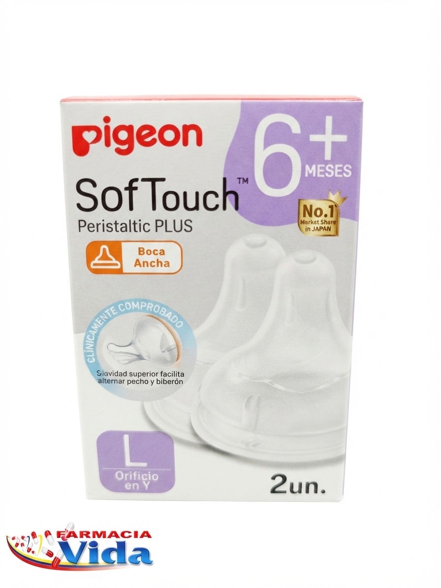 PIGEON TETINA SOFTOUCH REPUESTO TALLA L X2
