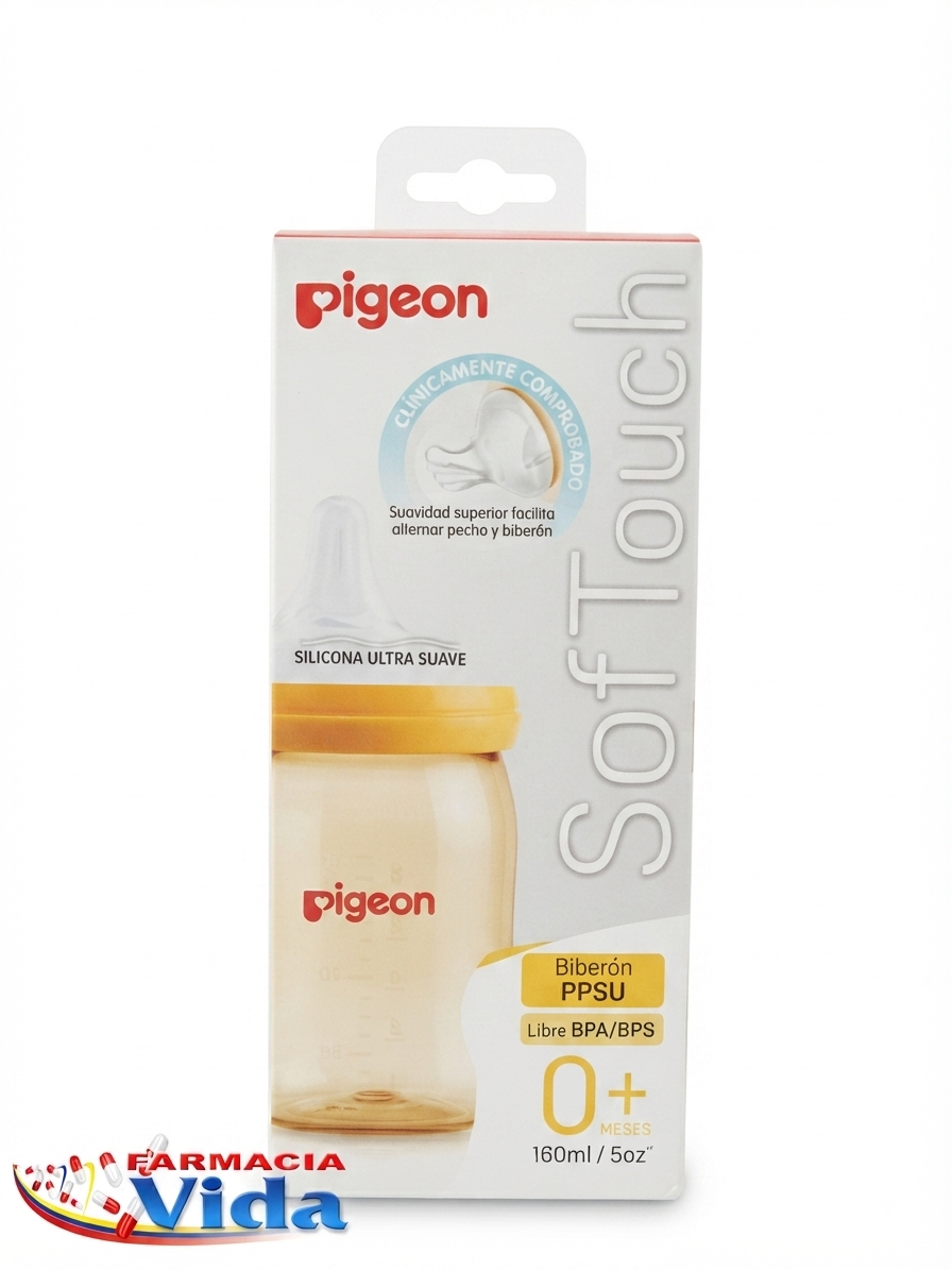 PIGEON SOFTOUCH BIBERON PPSU 160ML 0+MESES