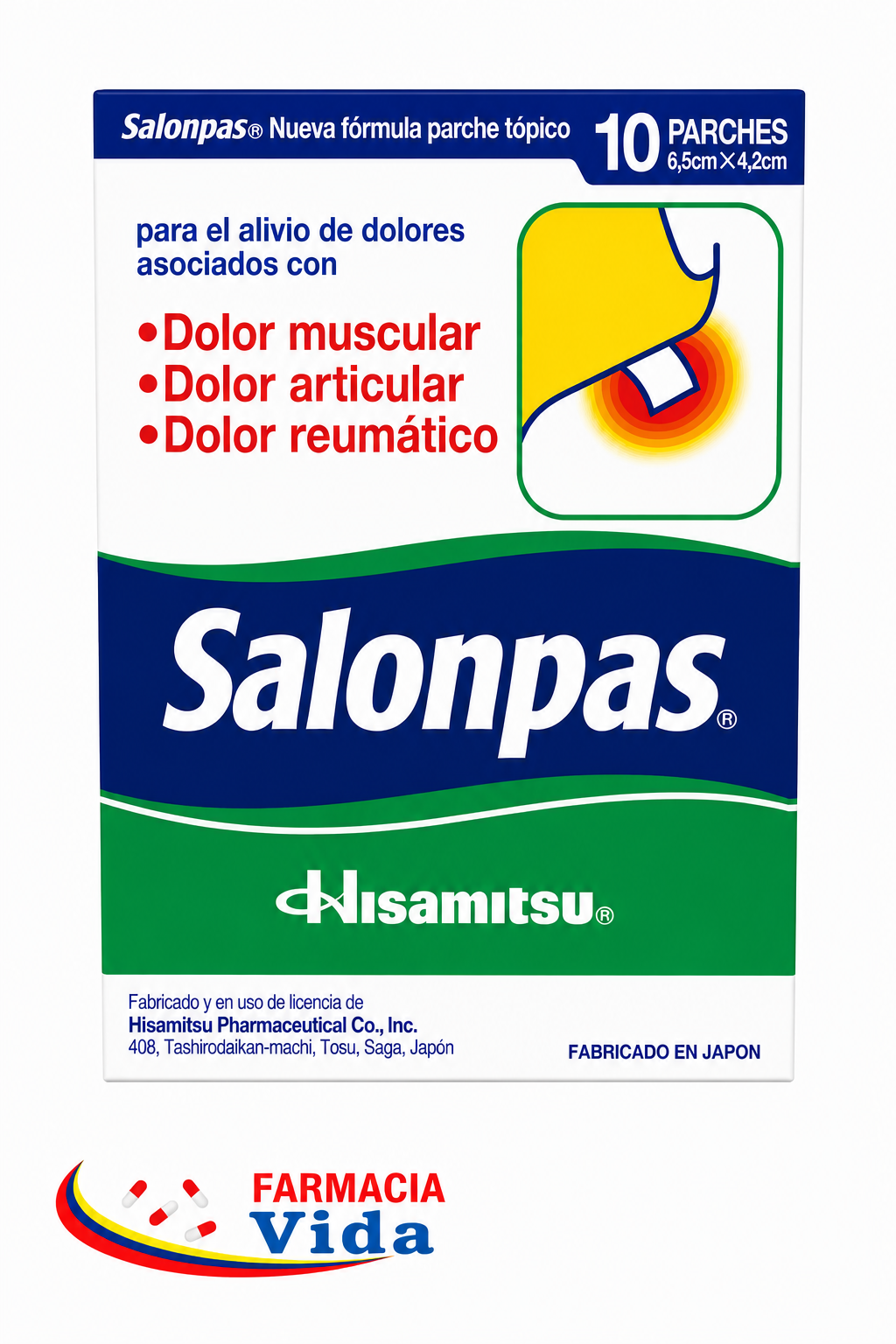 SALONPAS PARCHE SACHET  X 10 PARCHES