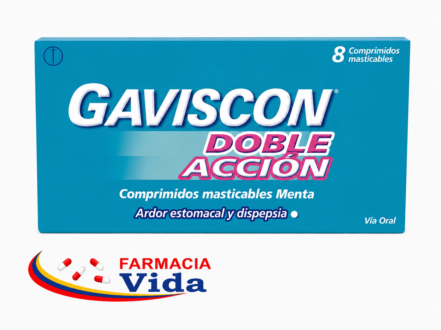 GAVISCON X 8 COMP MAST DOBLE ACCION