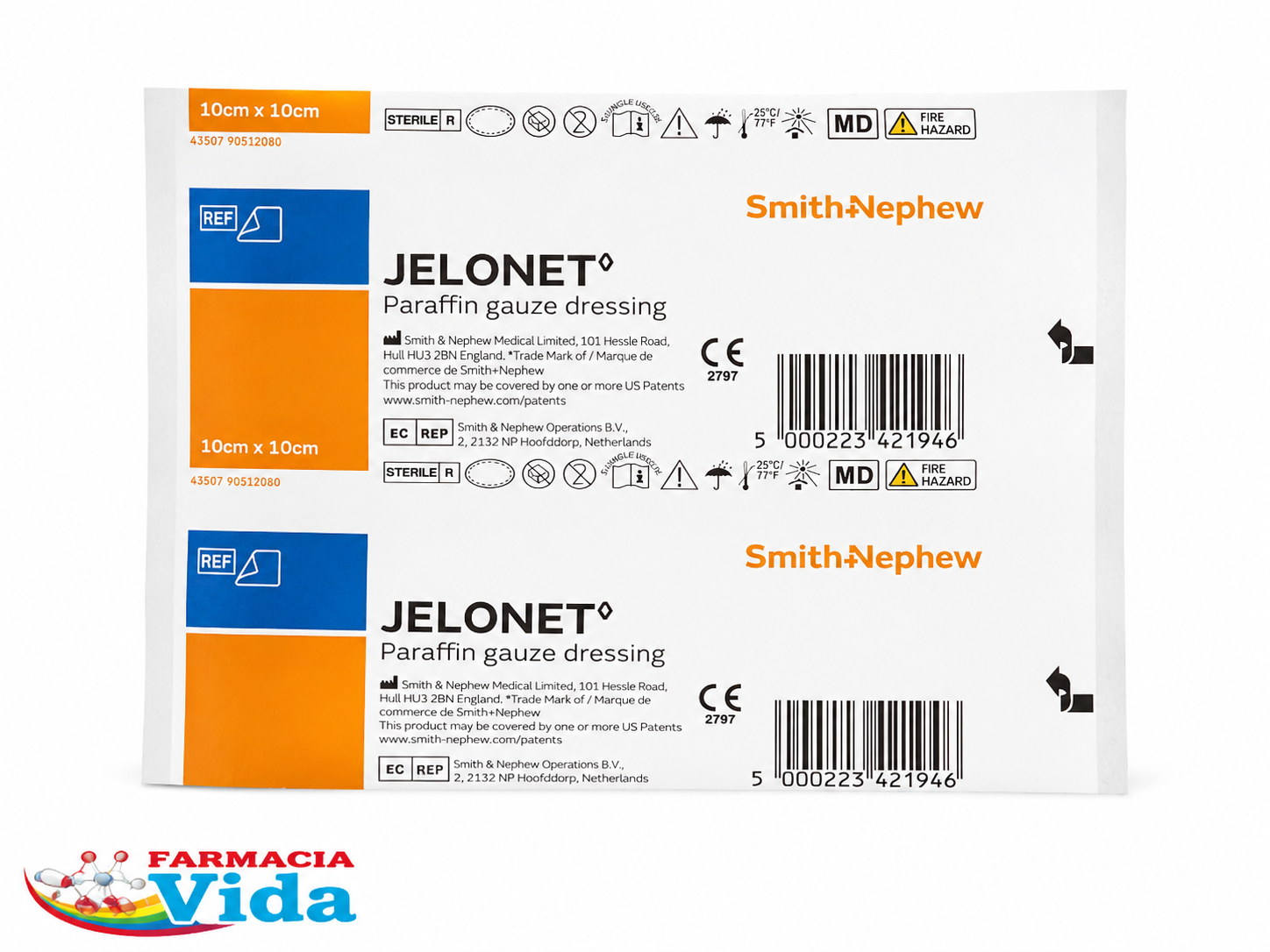 JELONET APOSITOS 10 CM X 10 CM