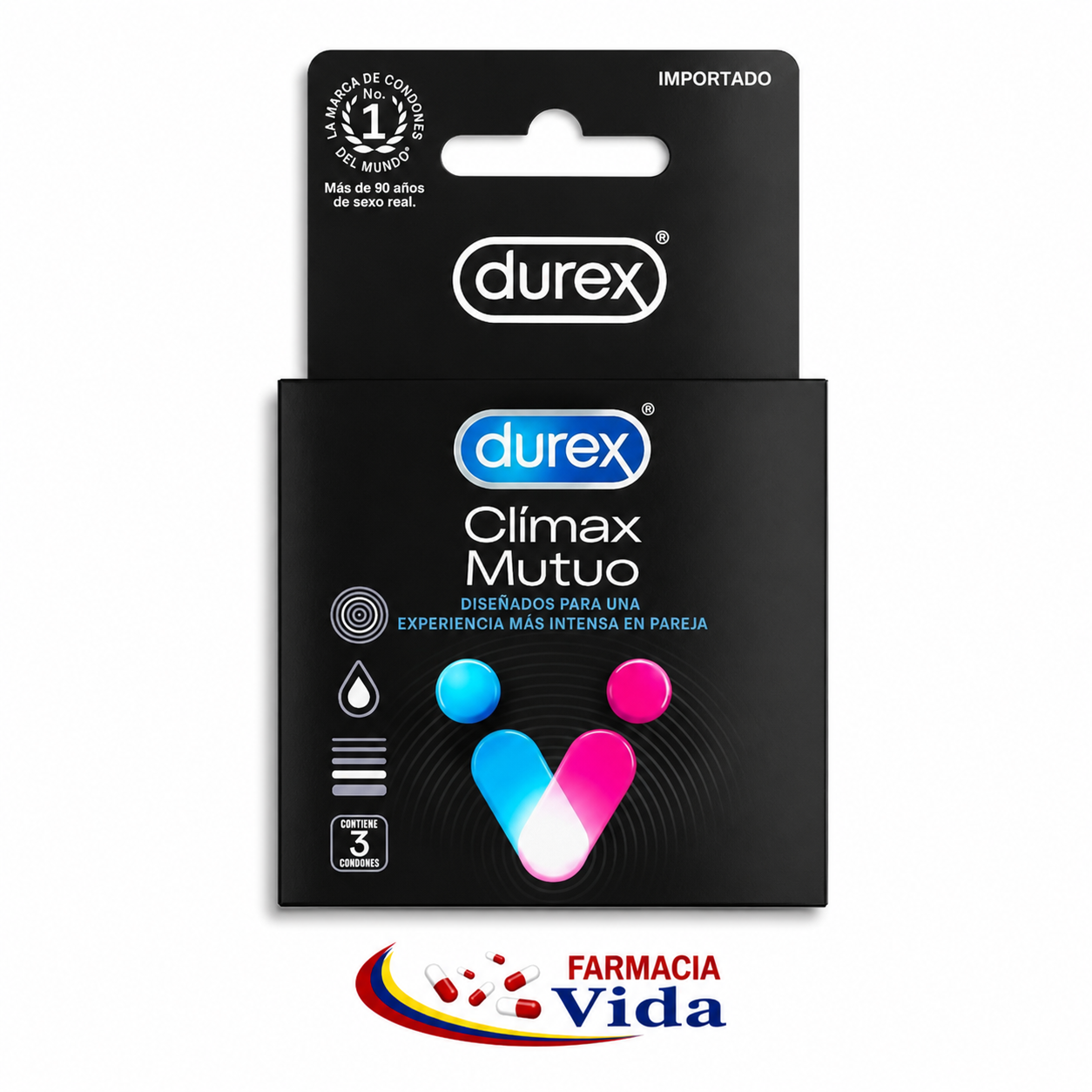 DUREX LOVE SEX CLÍMAX MUTUO X3 UNID