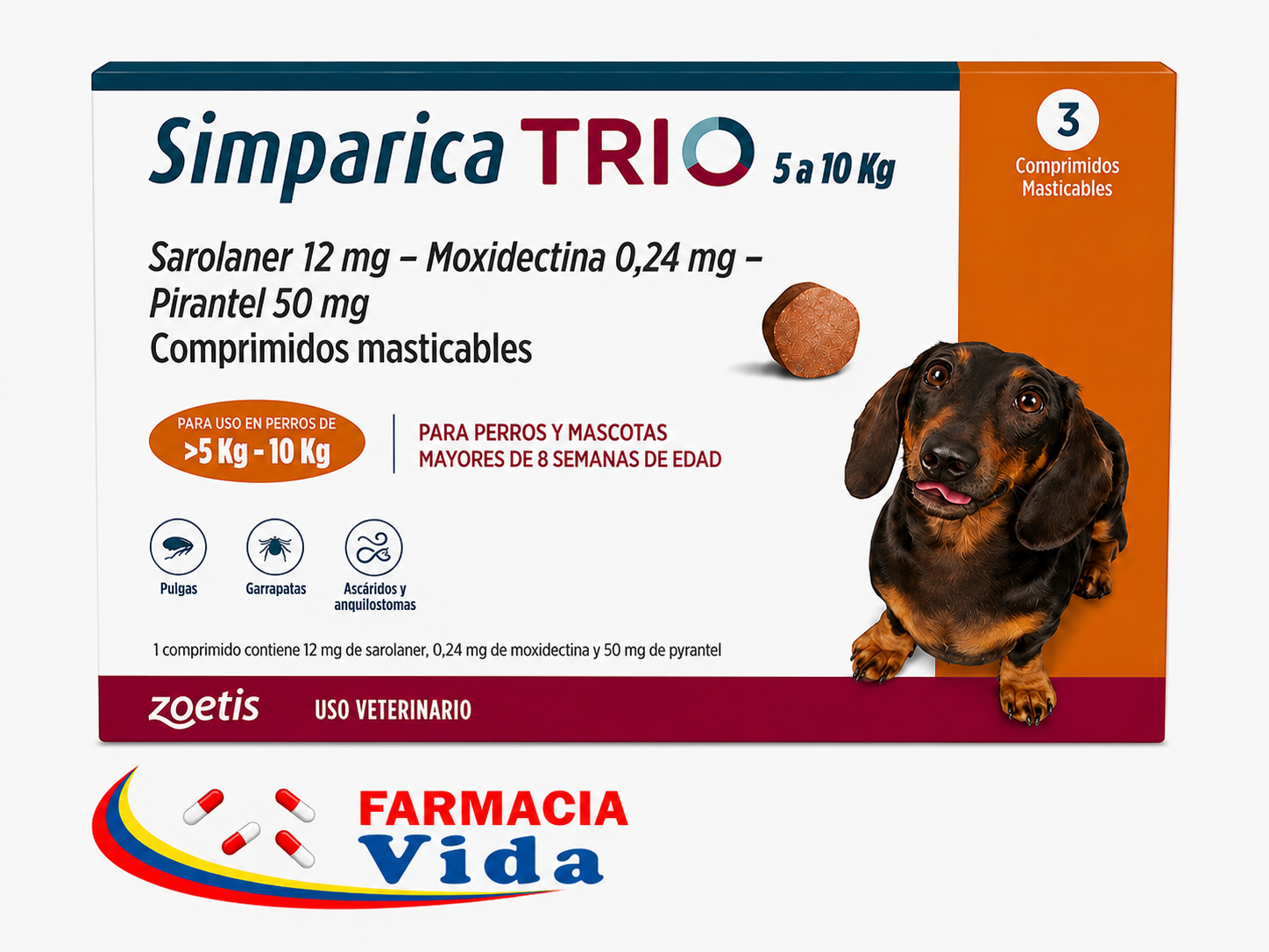 1 COMP SIMPARICA TRIO 5 A 10 KG MASTICABLE