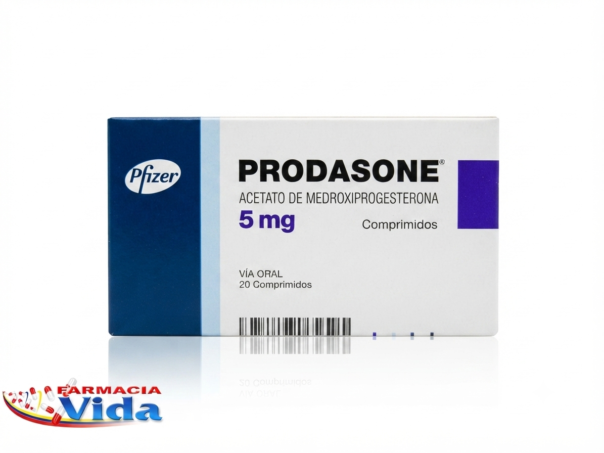 PRODASONE ACETATO DE MEDROXIPROGESTERONA 5MG X 20