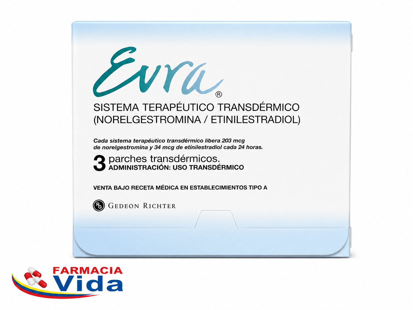 EVRA  PAR. TRANSDERMICO