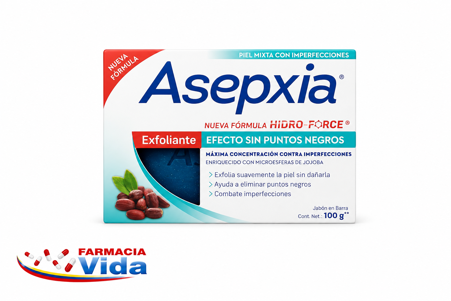 JABON ASEPXIA EXFO CELE X 100 GR