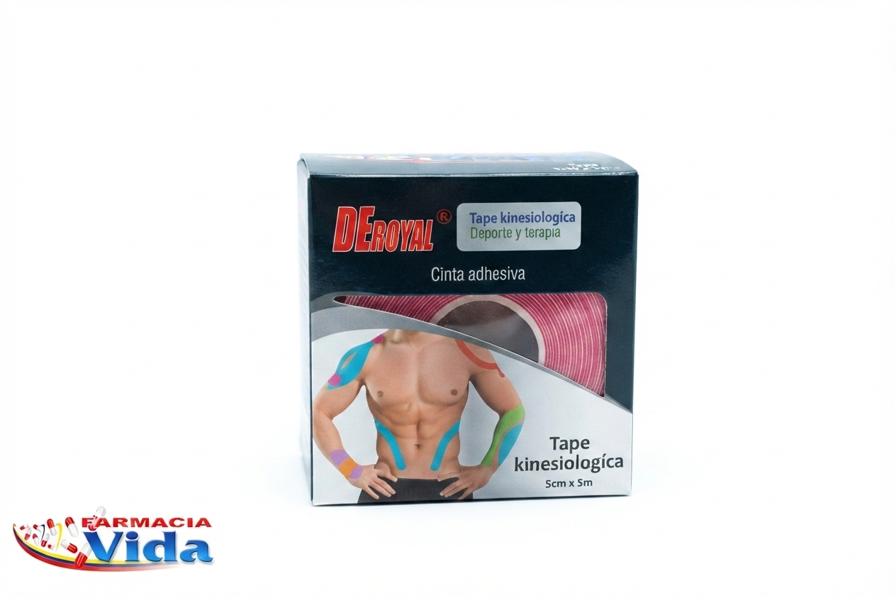 VENDA TAPE KINESIOLOGY 5CM X 5MT ROJO