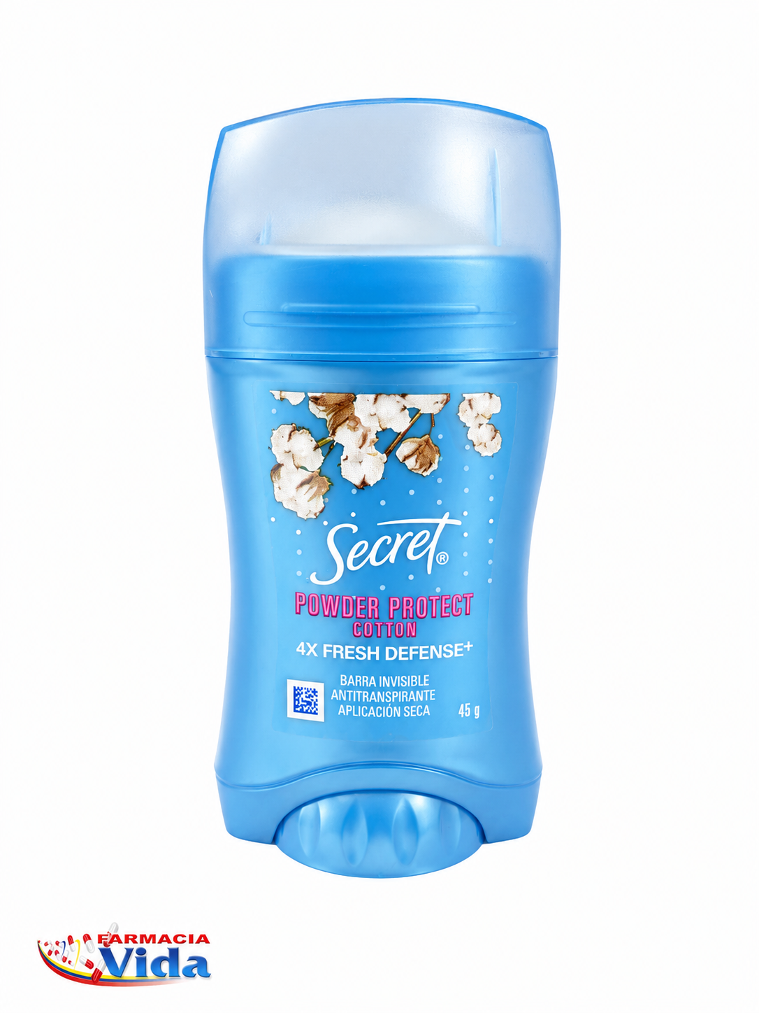 SECRET DESORANTE BARRA ALGODON 45G