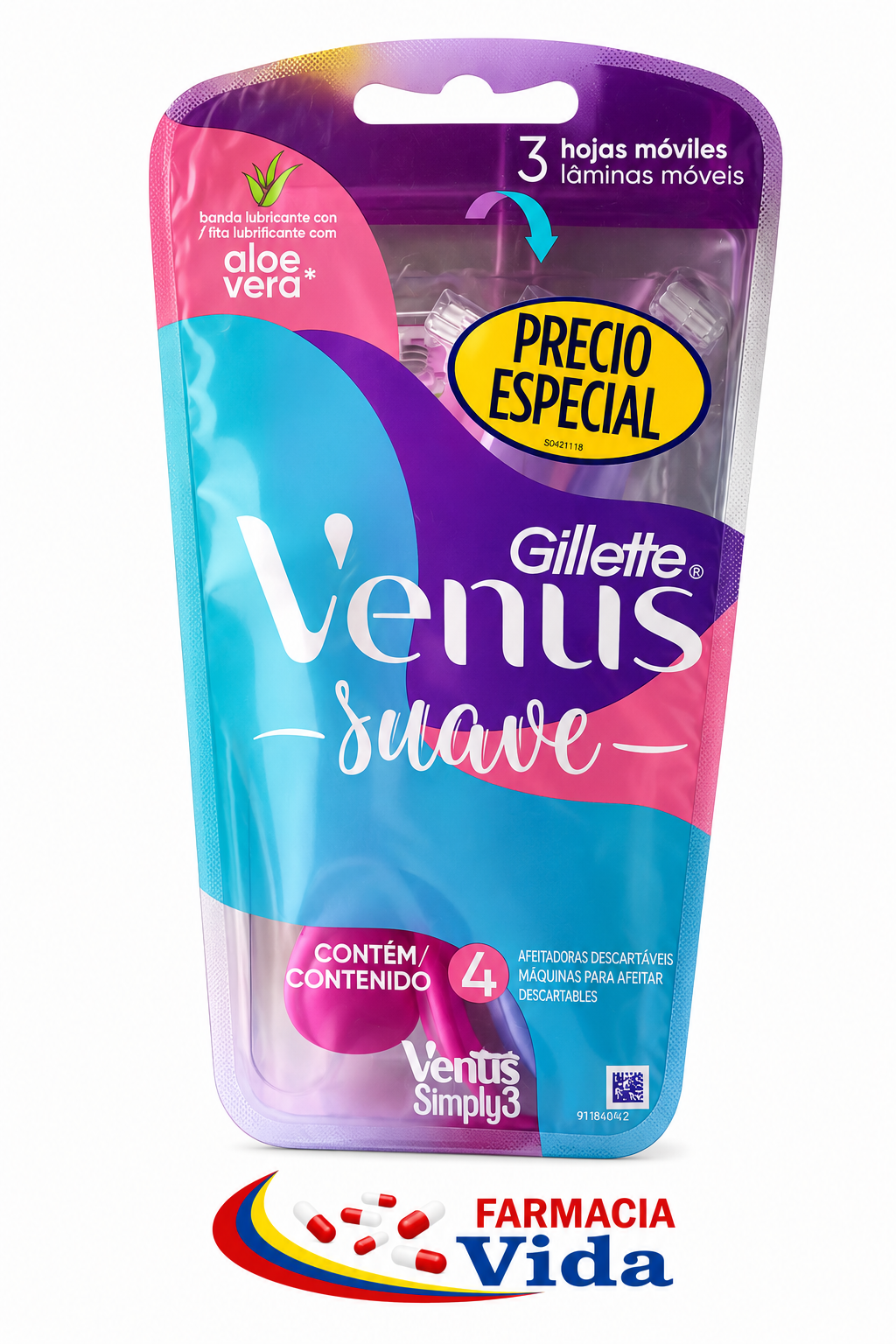 GILLETTE VENUS SUAVE X 4