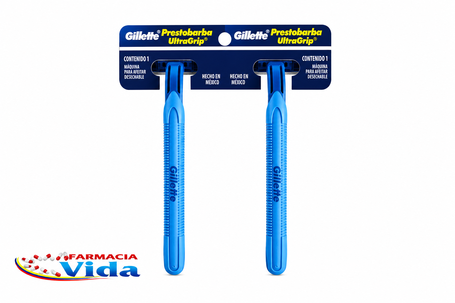 GILLETTE PRESTOB U.GRI X 2 UNID
