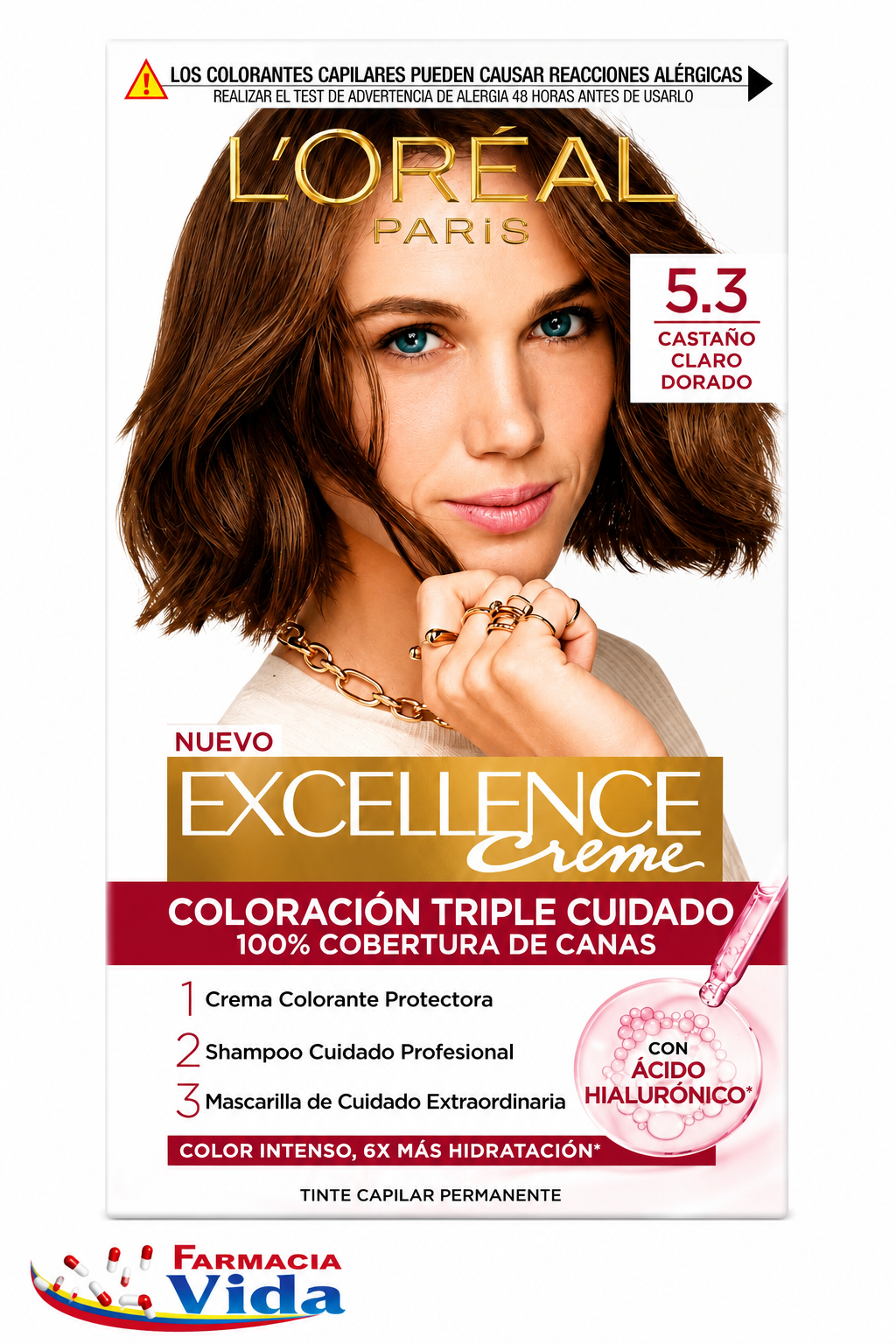 EXCELLENCE CREME 5.3 CASTAÑO CLARO DORADO