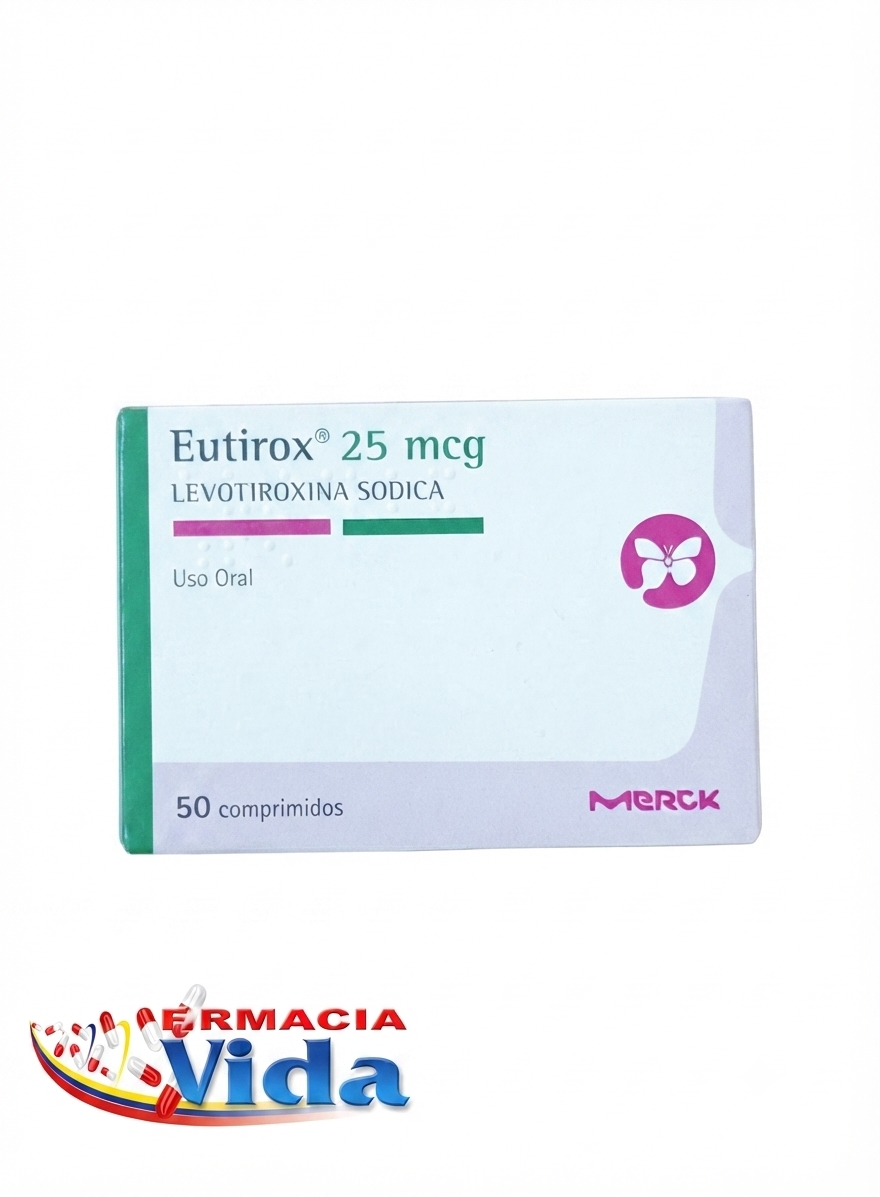 EUTIROX 25 MCG X 50 LEVOTIROXINA SÓDICA.