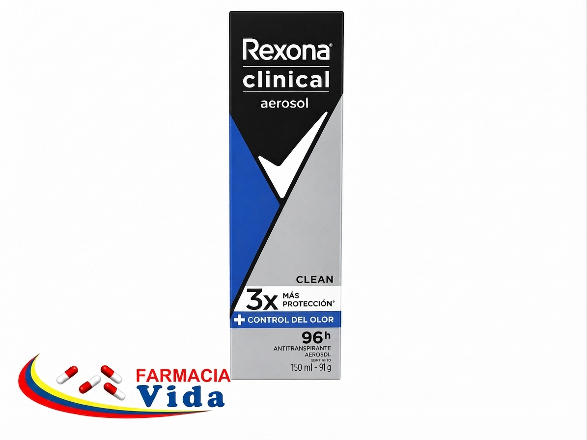 REXONA CLINICAL AEROSOL CLEAN 3X PROT 150ML