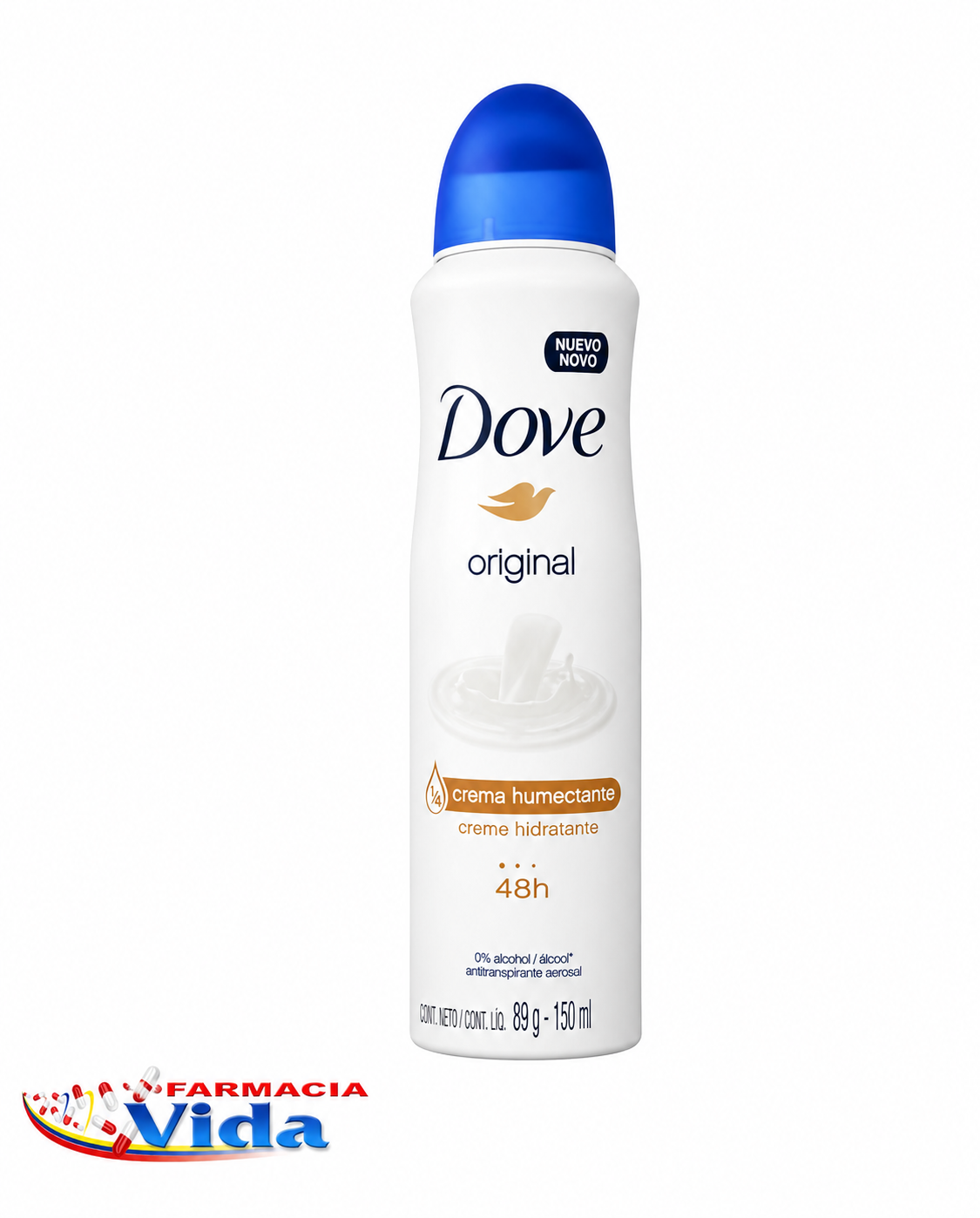 DOVE ORIGINAL SPRAY DAMA 150ML AZUL