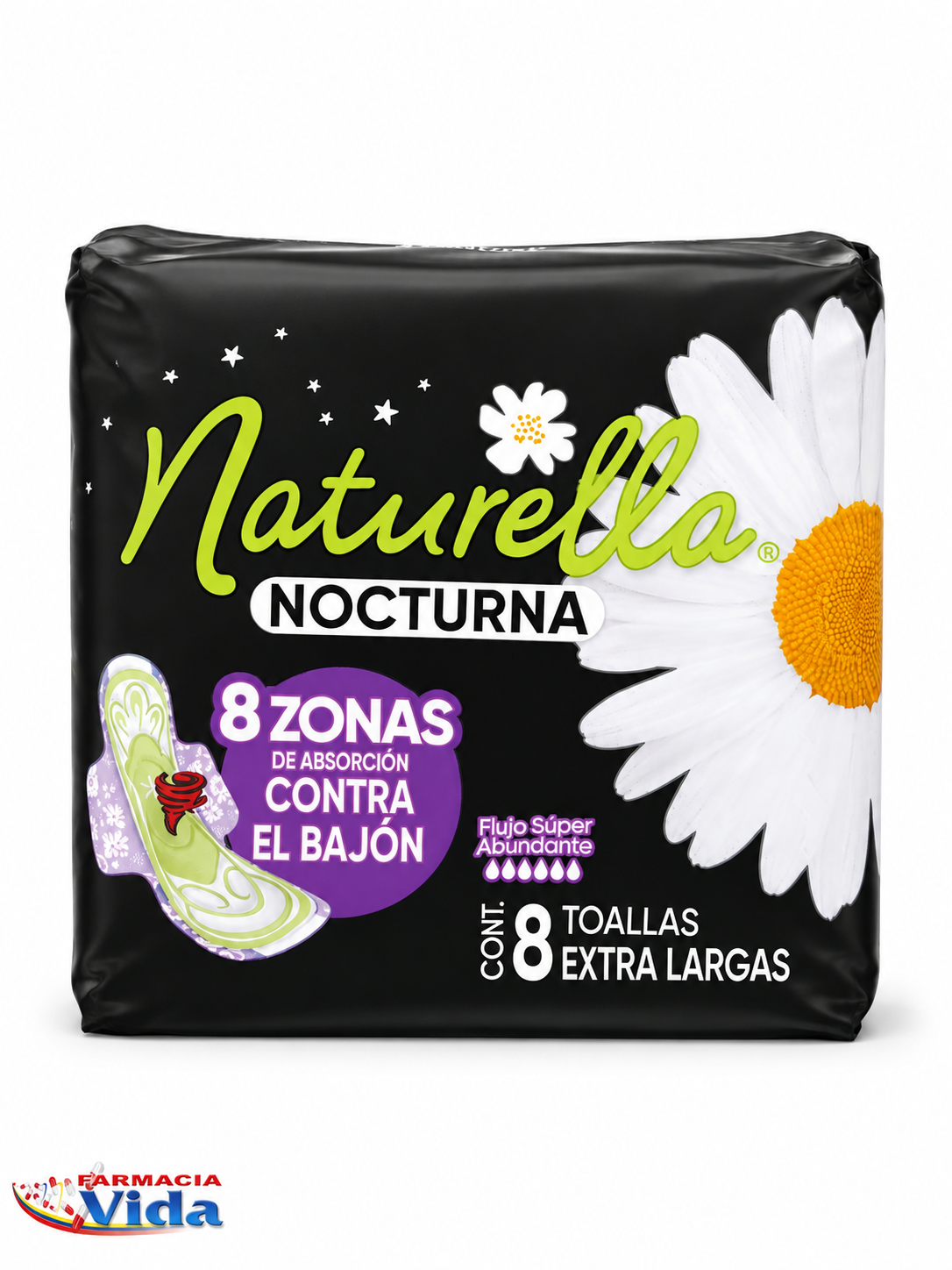 NATURELLA NOCTURNA CON ALAS X 8 UNIDADES 