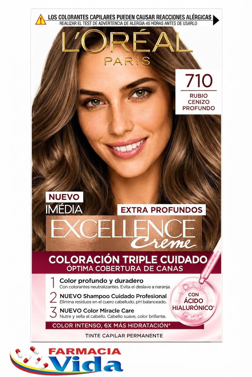 EXCELLENCE CREME 710 RUBIO CENIZA PROFUNDO