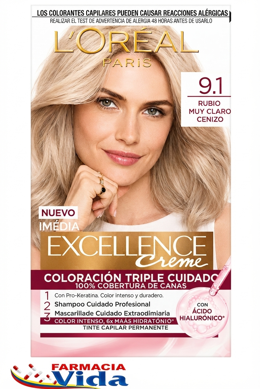 EXCELLENCE CREME 9.1 RUBIO MUY CLARO CENIZA