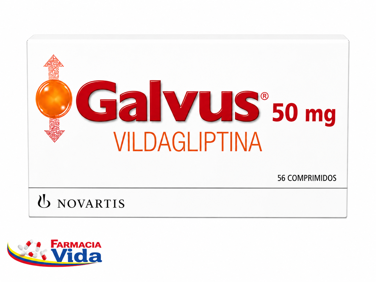 GALVUS 50 MG VILDAGLIPTINA X 56 TAB