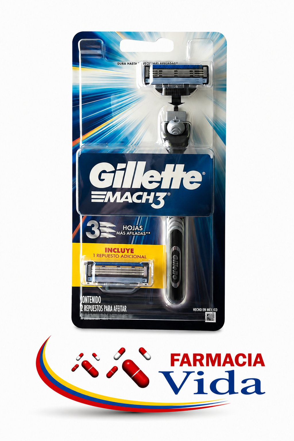 GILLETTE MACH3 +2 CARTUCHOS 