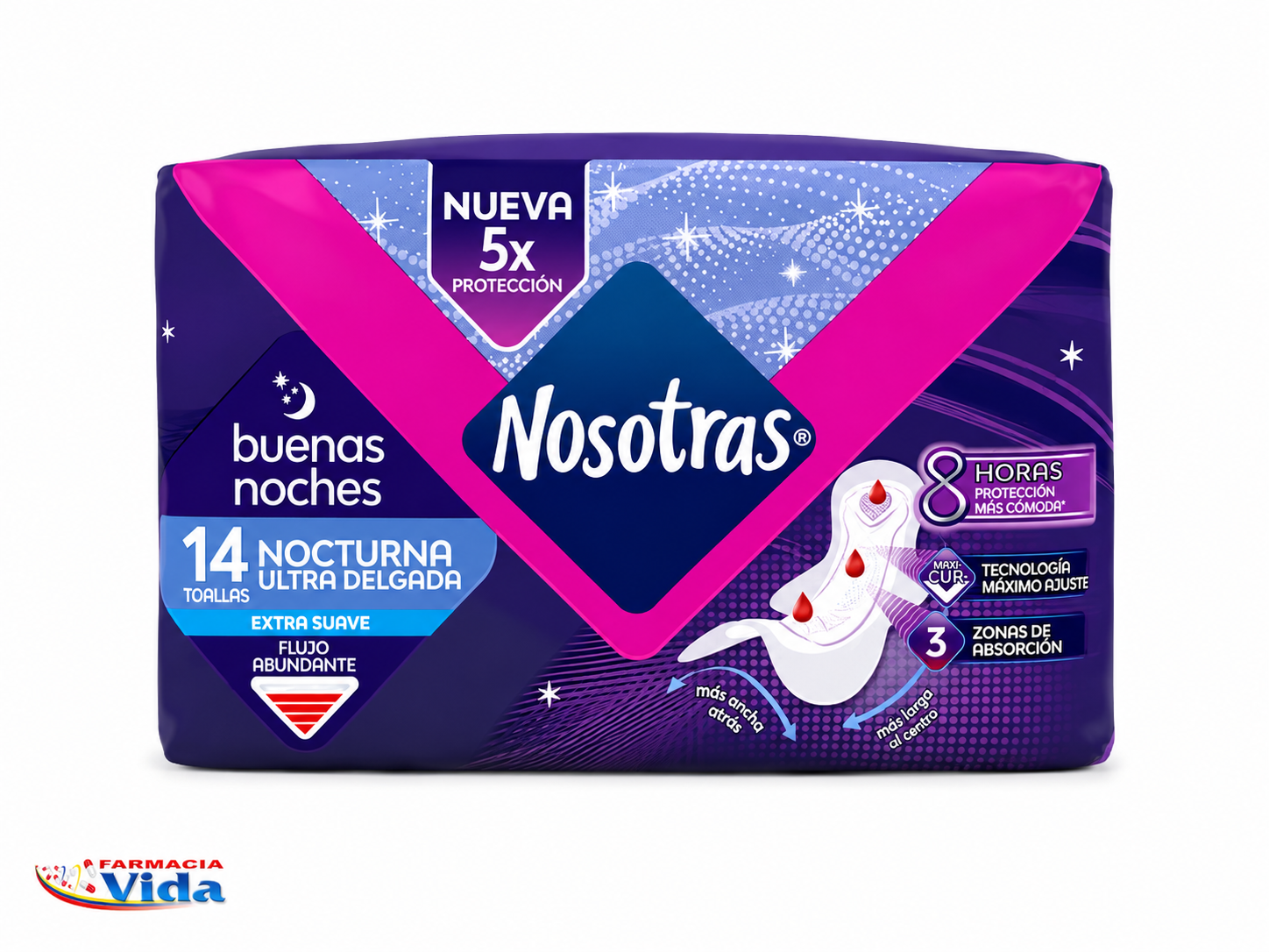 NOSOTRAS TOALLA B.NOCHES ULTRA DELG X 14