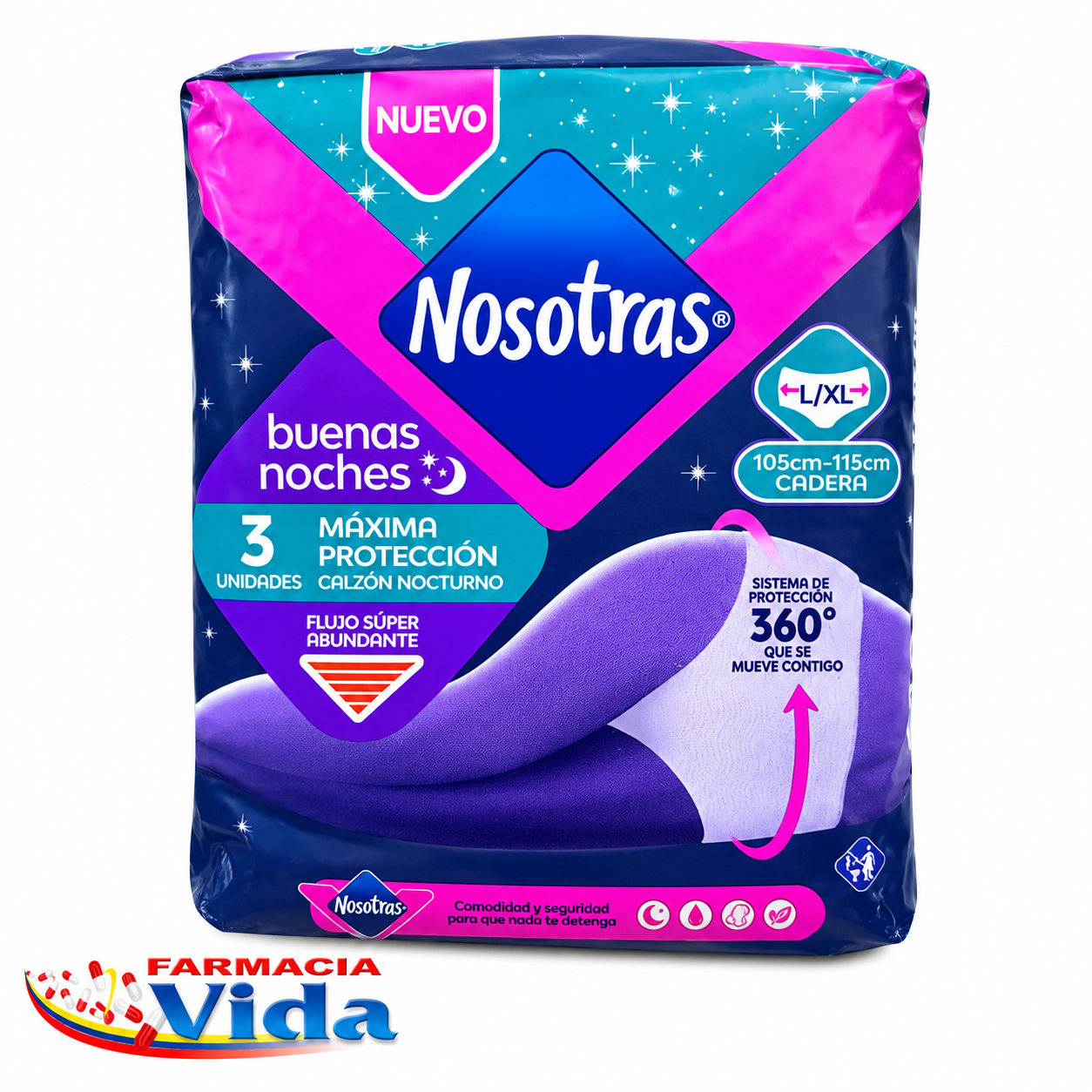 NOSOTRAS CALZON NOCTURNO 3 UN TALLA L/XL
