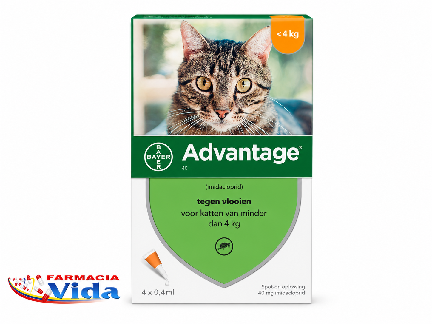 ADVANTAGE PIPETA GATO 0-4 KG X1