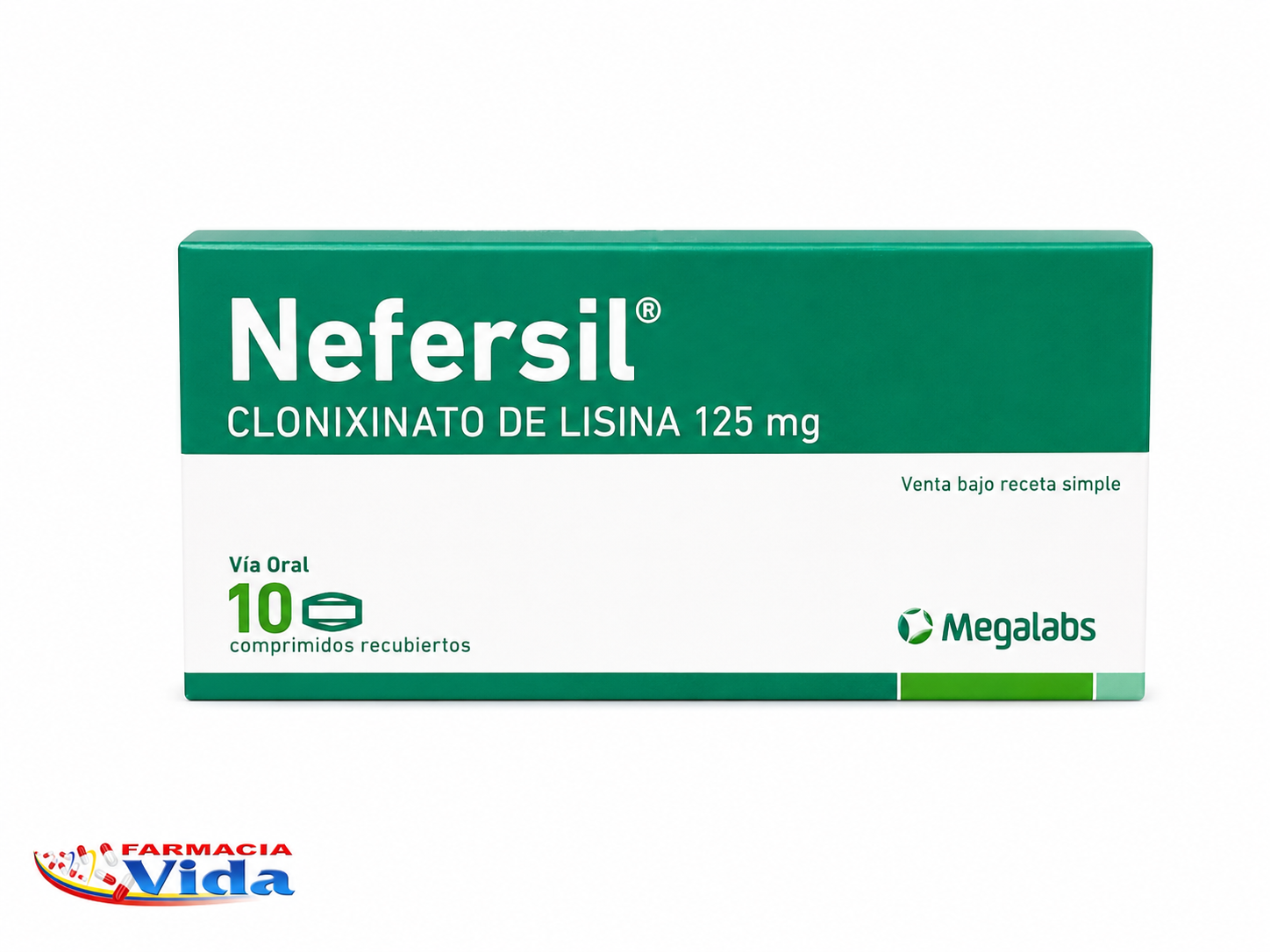 NEFERSIL 125 MG X 10 COMP 