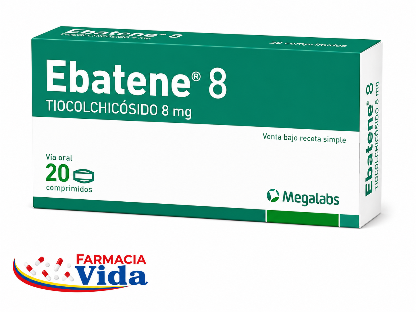 EBATENE 8MG X 20 COMP.TIOCOLCHICOSIDO 