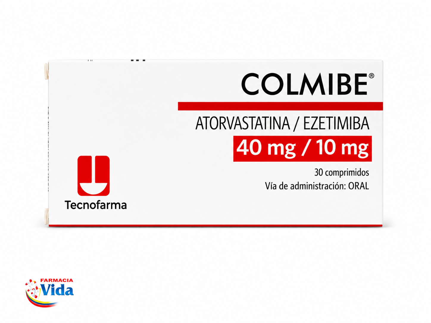 COLMIBE ATORVASTATINA EZETIMIBA 40MG 10MG