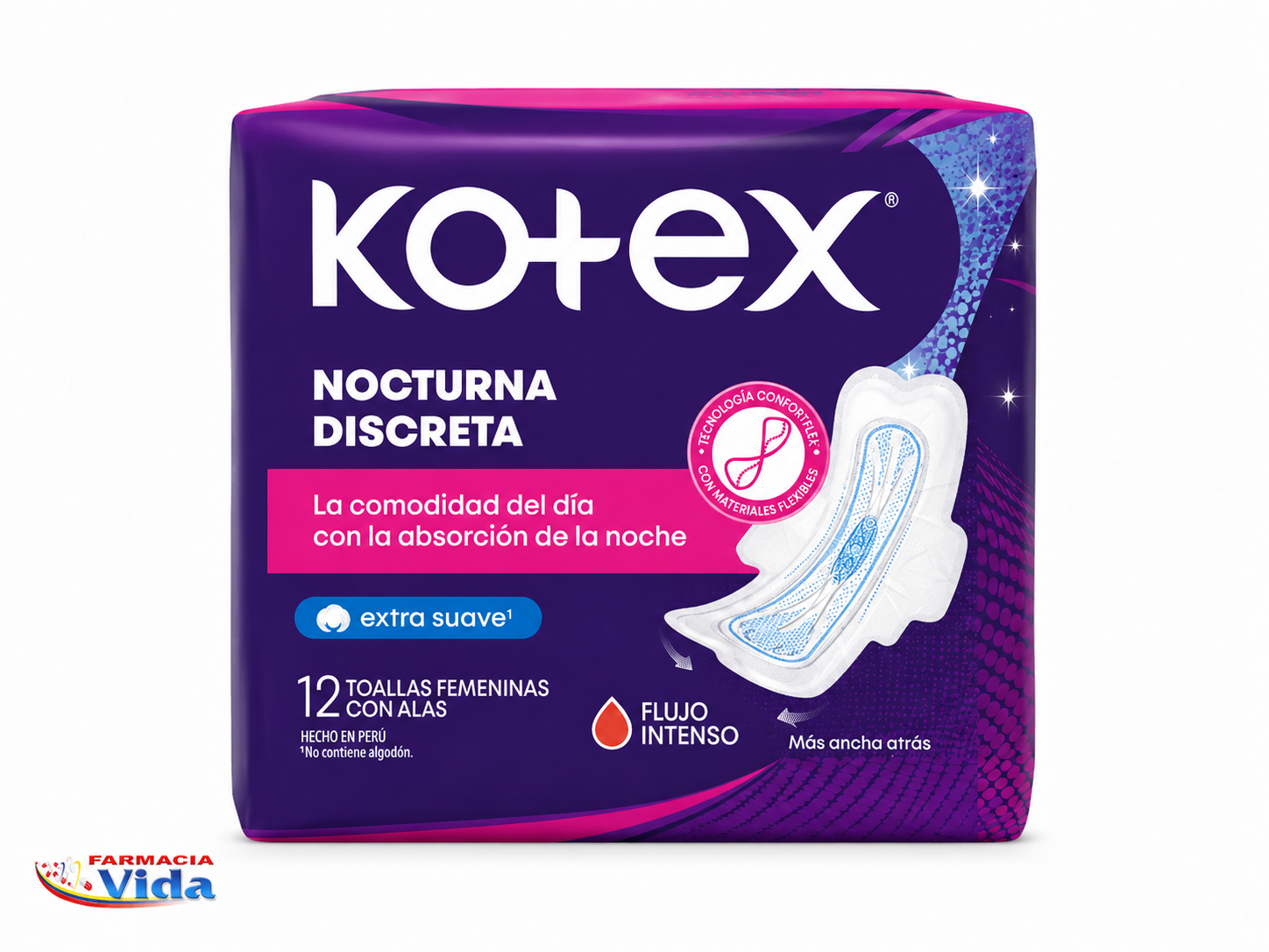 KOTEX NOCTURNA ULTRAFINA 12 TOALLAS 