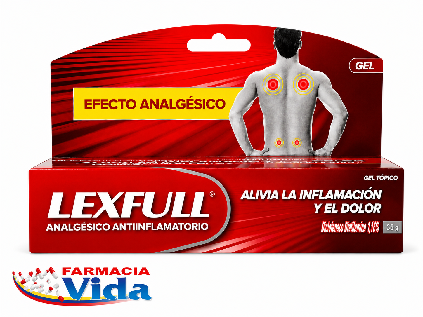 FLEXFULL 1.16% GEL DERM 35GR.DICLOFENACO DIETILAMI