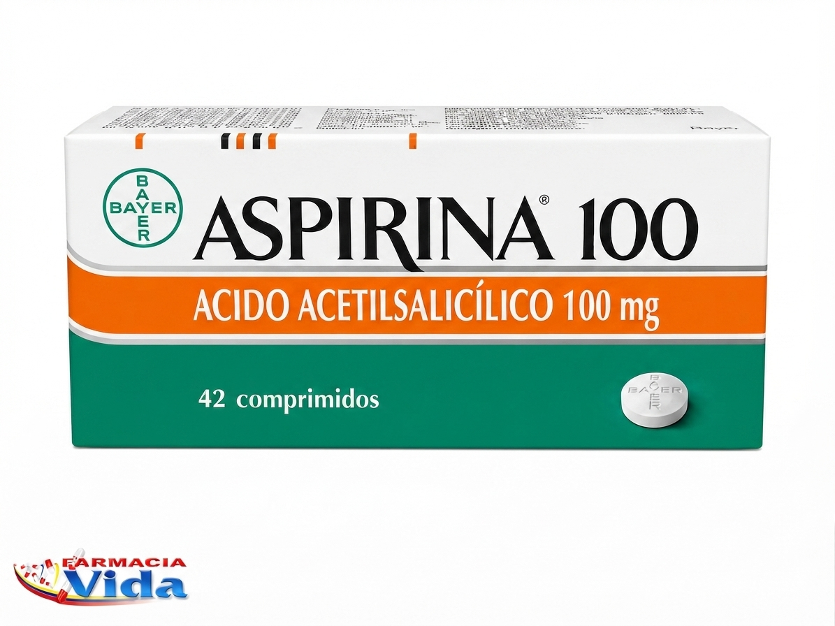 ASPIRINA100 ACIDO ACETILSALICILICO 1X 42 COMP
