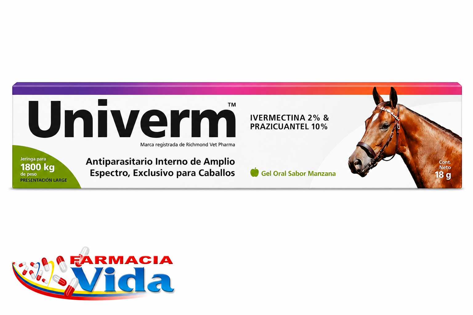 UNIVERM 1800KG SABOR MANZANA
