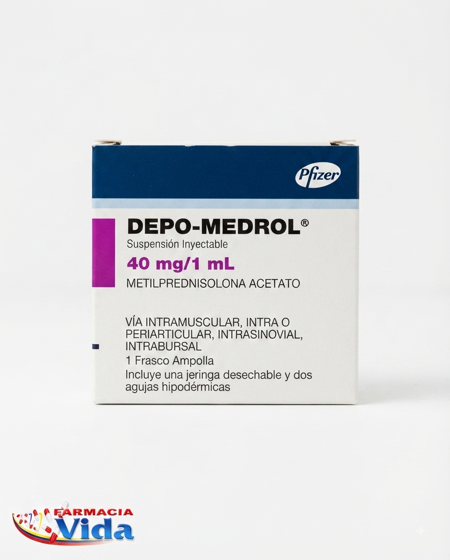 DEPO-MEDROL SUSPENSION INYECTABLE 40MG/1ML