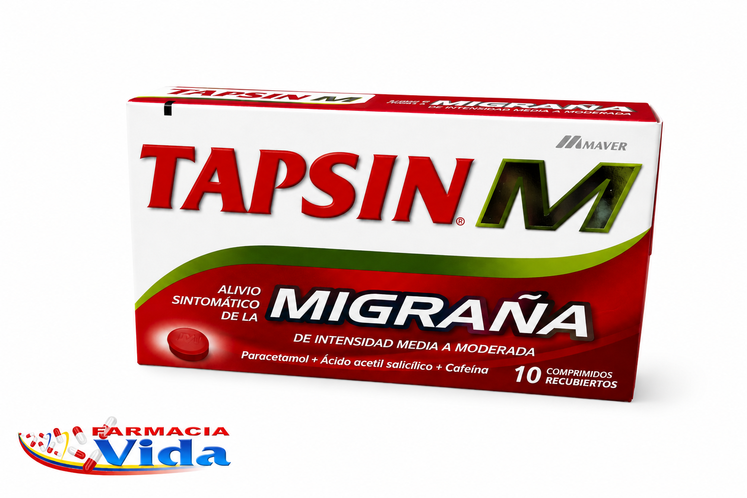 TAPSIN M  MIGRANA X 10 COMP.PARACETAMOL
