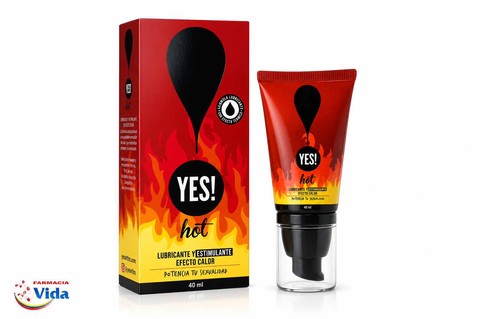 YES GEL HOT LUBRICANTE 40ML