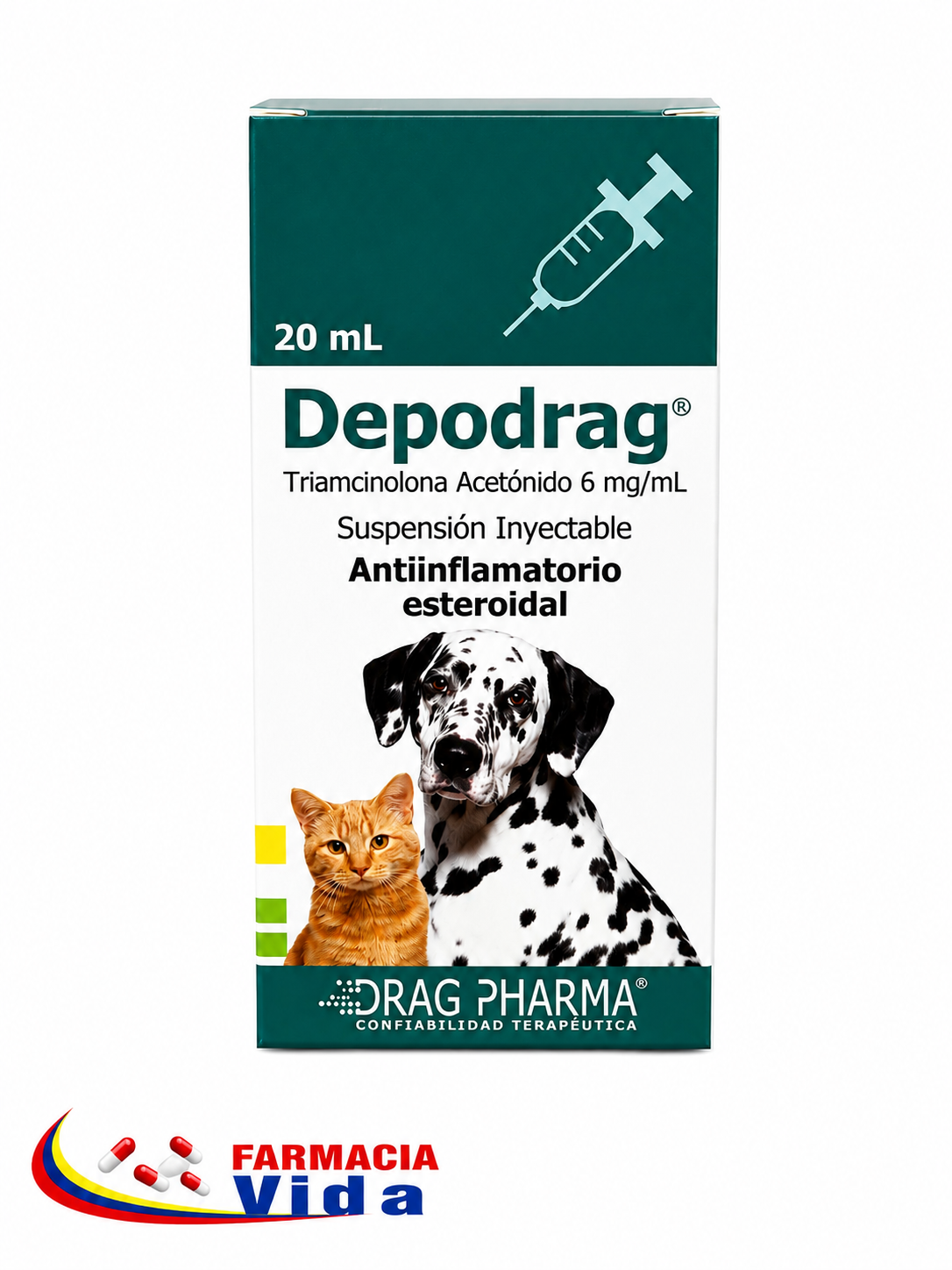 V-DEPODRAG 6MG/ML SUSP.INYECTABLE 20 ML