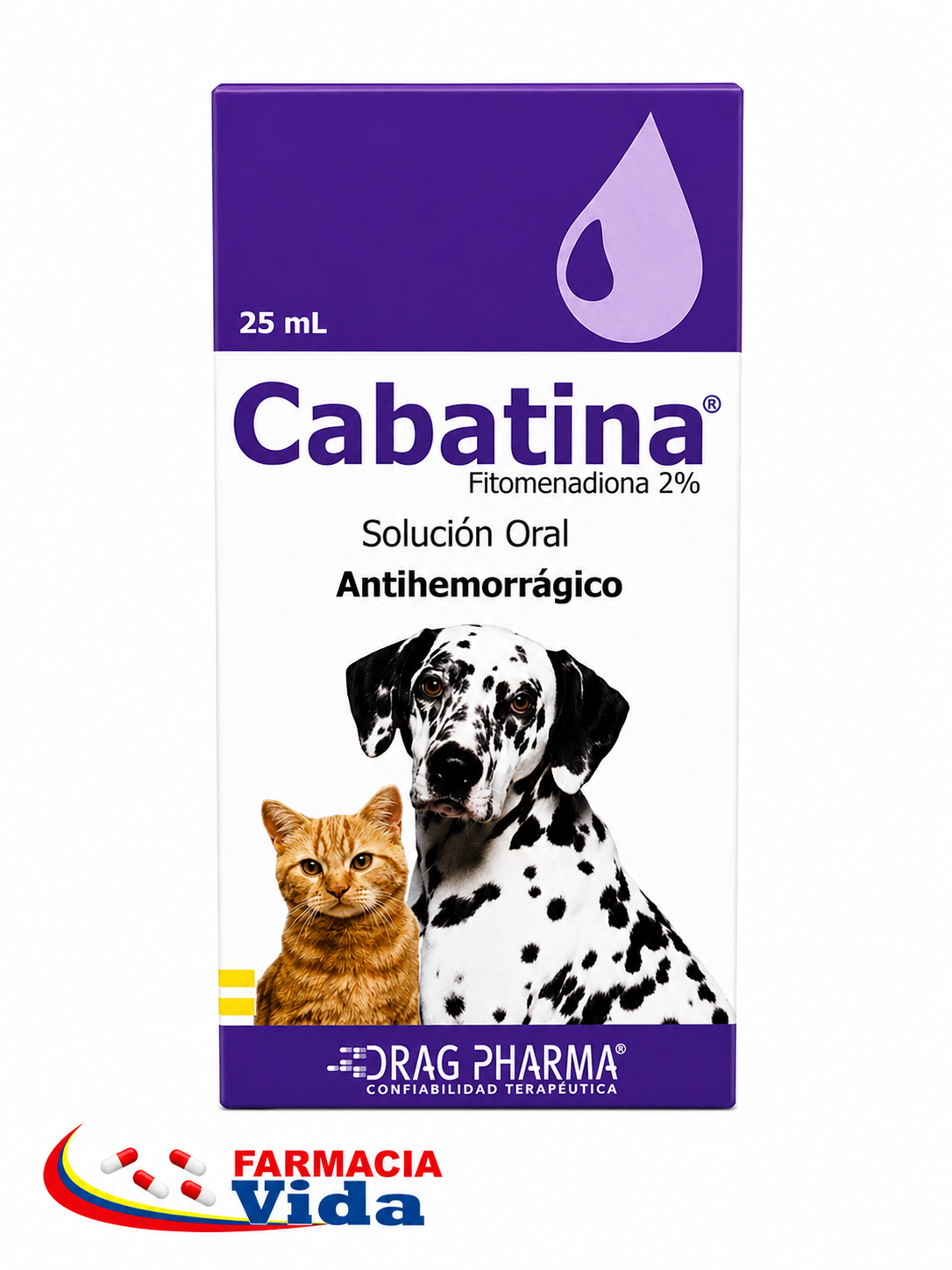 CABATINA 2% SOL.ORAL.VETERINARIO