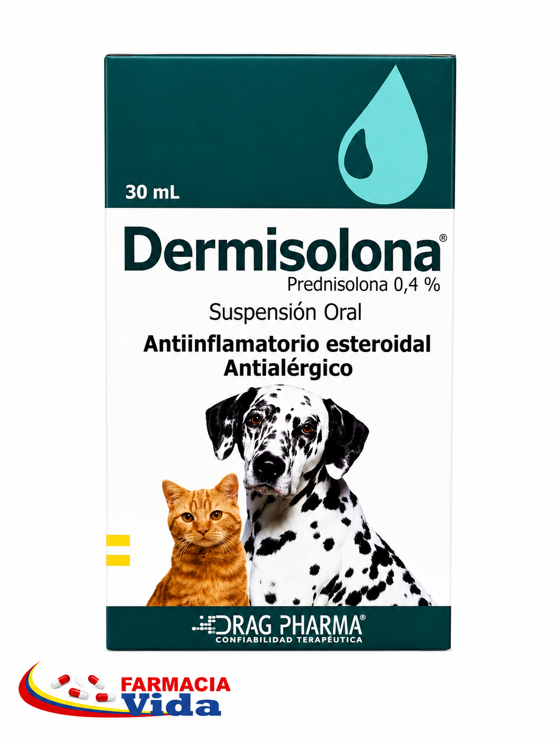 V-DERMISOLONA 0,4% SUS ORAL 30ML 