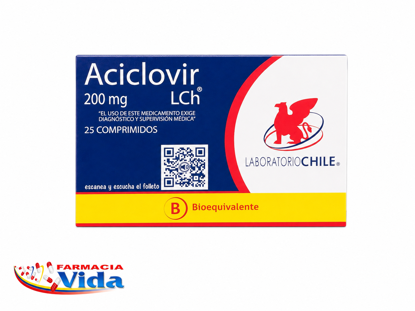 ACICLOVIR 200 MG 24 COMP