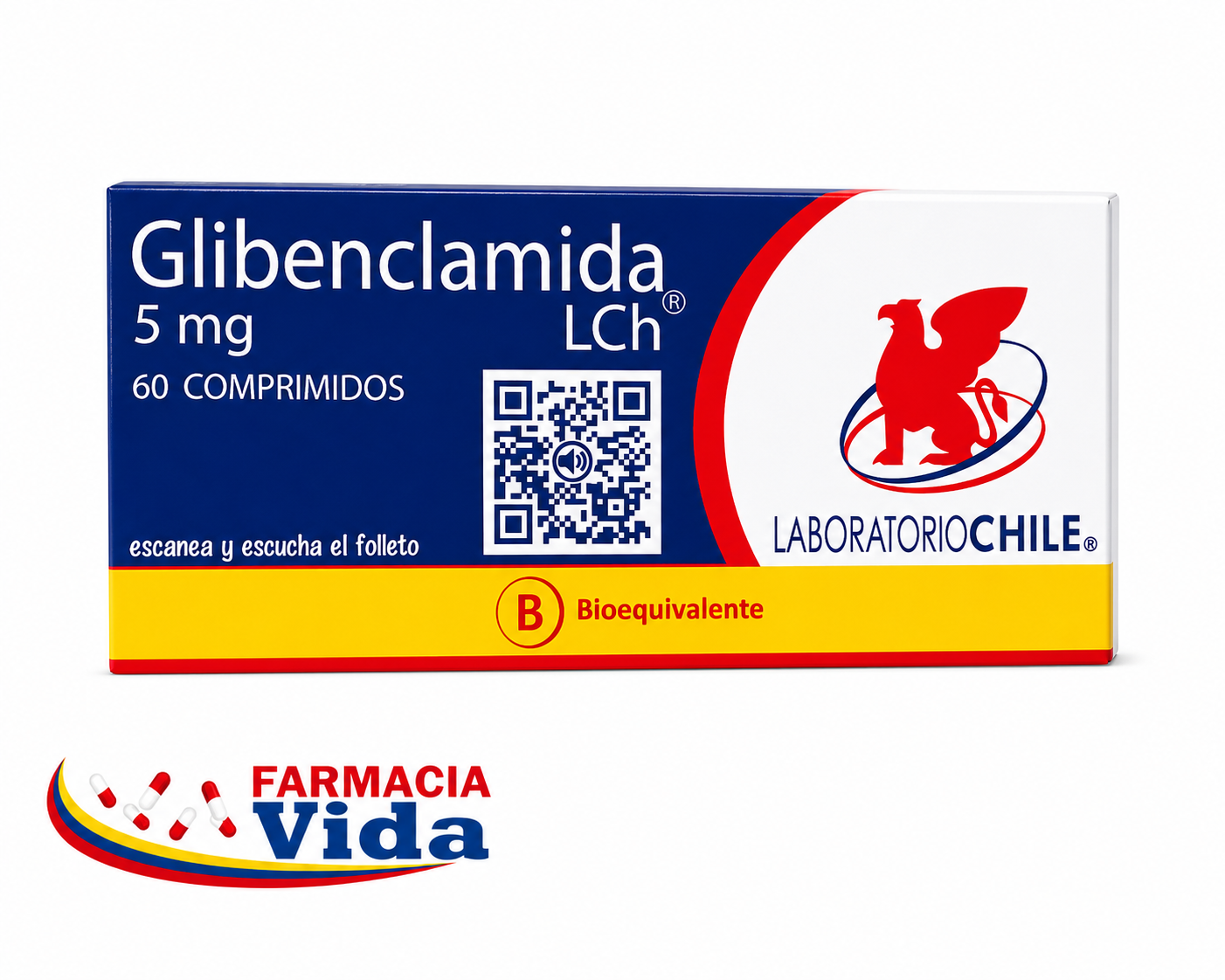 GLIBENCLAMIDA 5 MG X 60 COMP