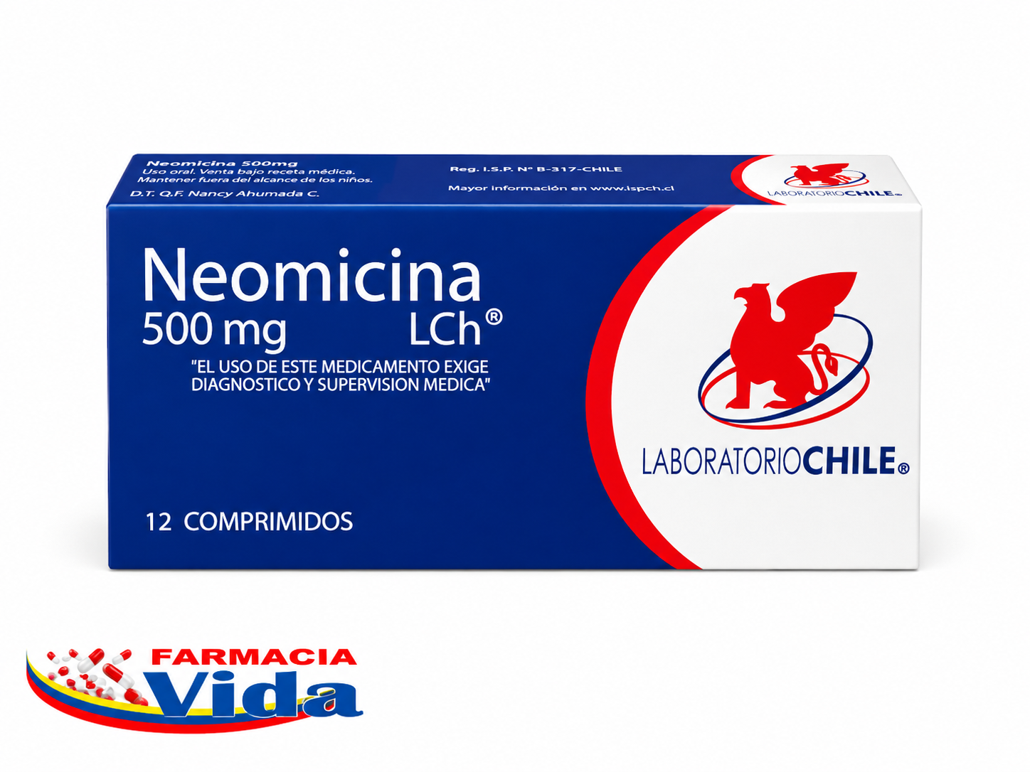 NEOMICINA 500 MG X 12 COMP