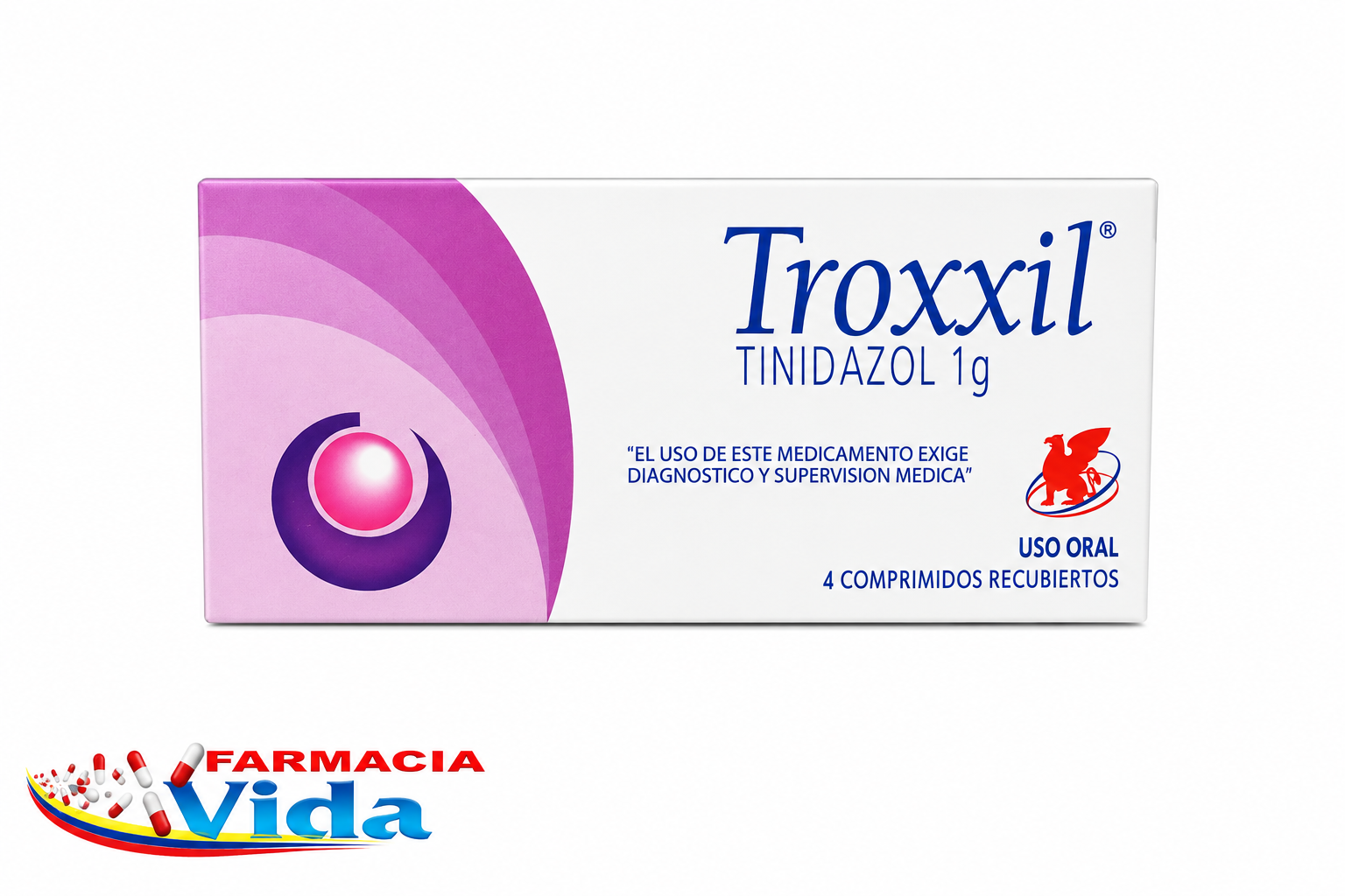 TROXXIL 1 GR X 4 COMP TINIDAZOL