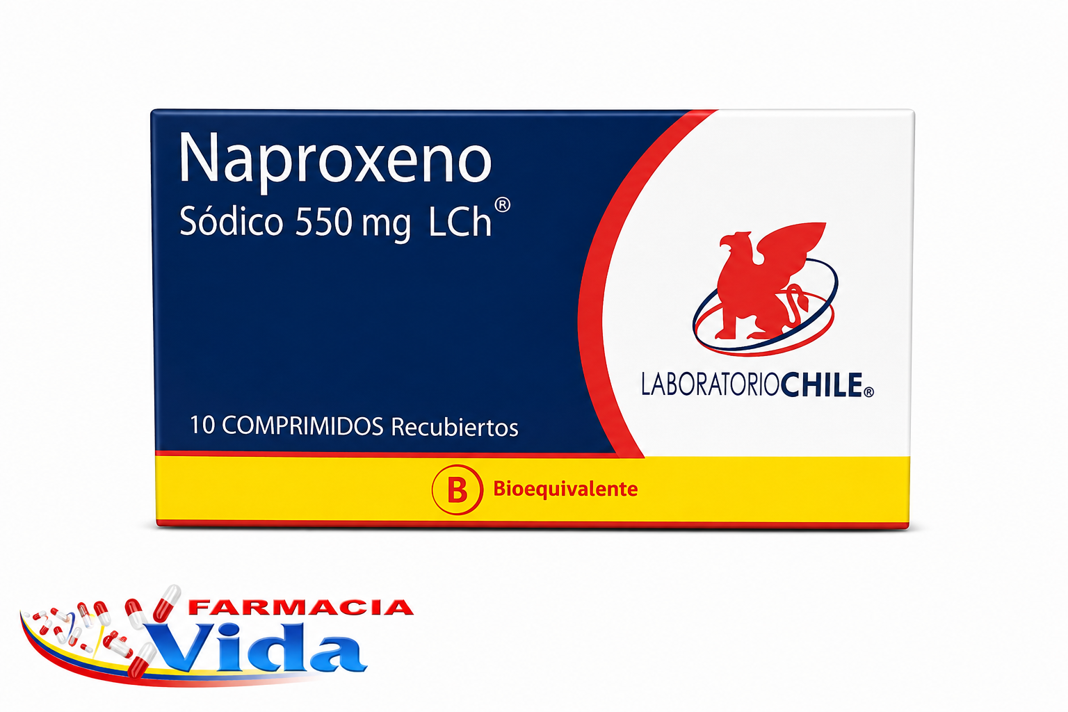 NAPROXENO 550 MG X 10 COMP