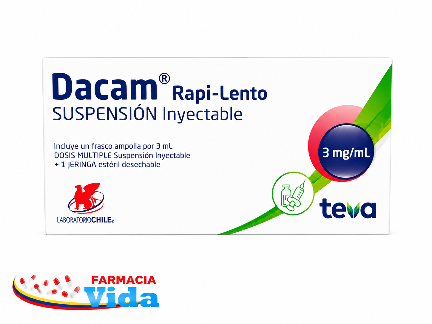 DACAM RAPI-LENTO AMP.1BETAMETASONA,ACETATO, BETAME