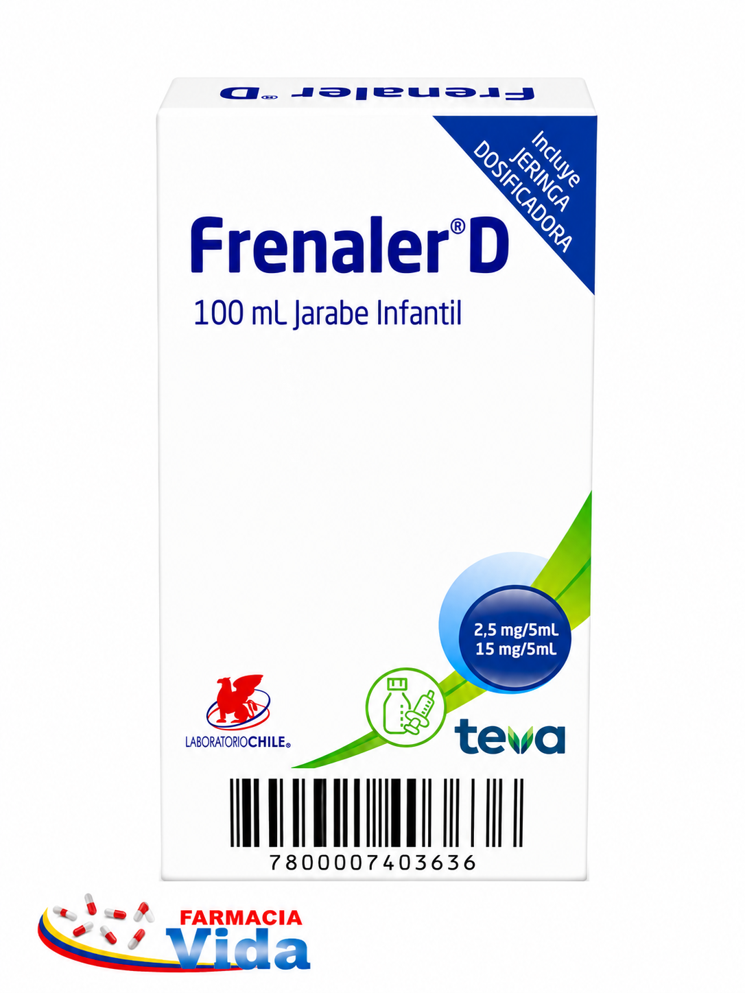 FRENALER  D  JBE LORATADINA + SEUDOEFEDRINA.