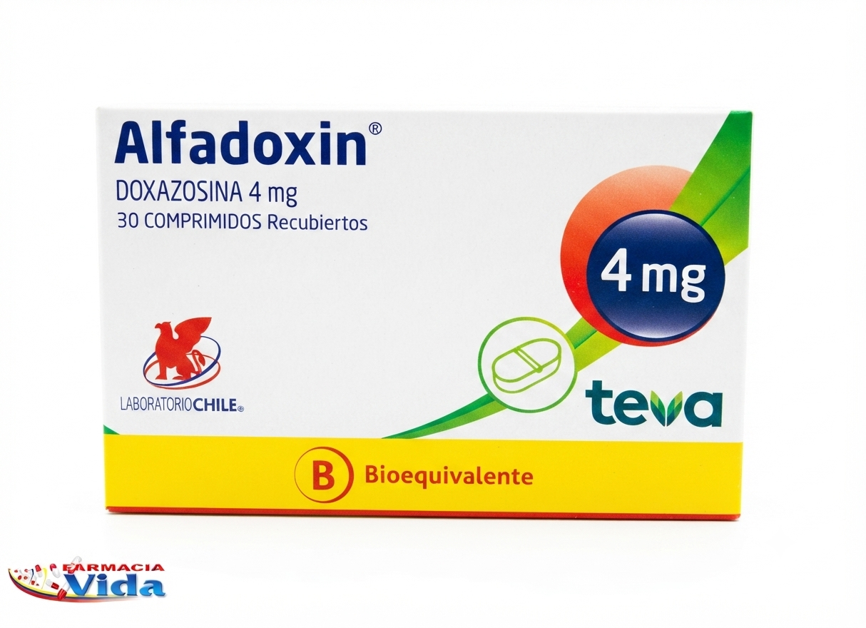 ALFADOXIN DOXAZOSINA 4 MG X 30 COMP